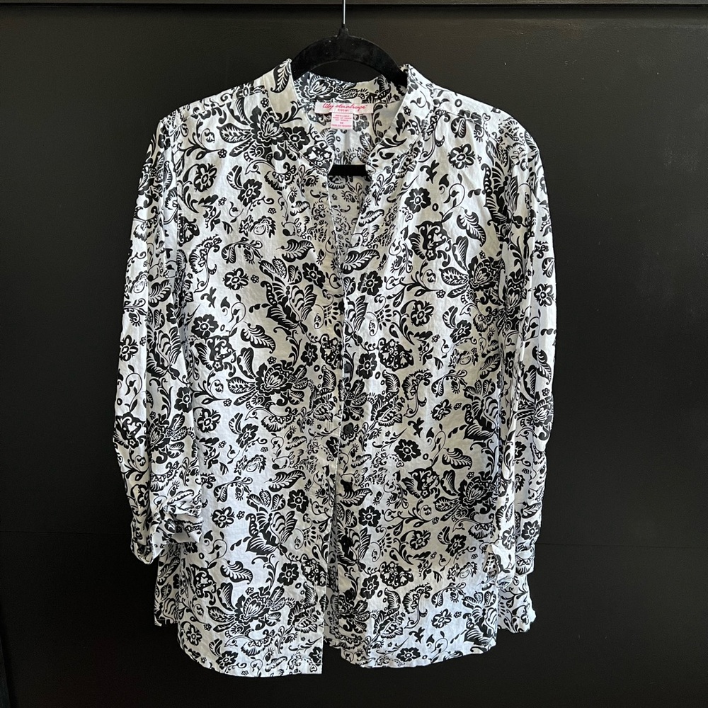 Elegant Floral Button Down Shirt